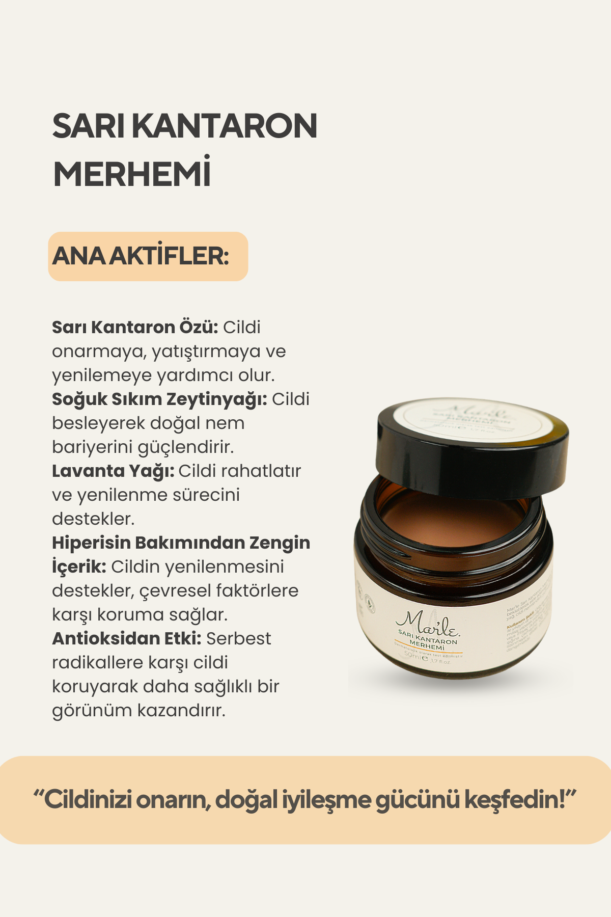 Mar'le Sarı Kantaron Merhemi