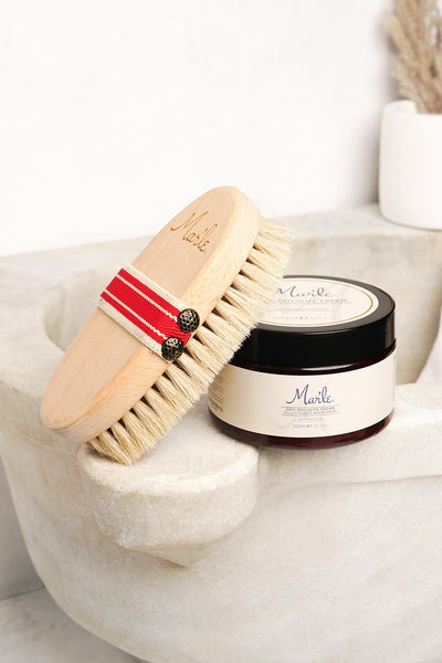 Mar'le Selülit Karşıtı Bakım Kremi 300 ml + Doğal At Kılı Selülit Fırçası